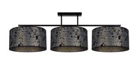 Deckenlampe Blendarm Stoff Graphit Muster Esstisch 100 Cm E27 Deckenleuchte Groß