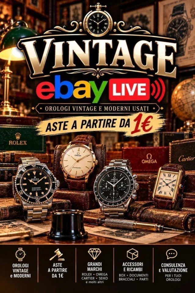 VINTAGE LIVE | Orologi Vintage e Moderni Usati | Aste da 1€