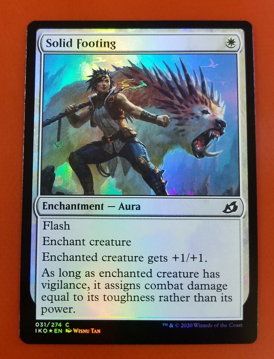 1x Solid Footing | FOIL | Ikoria Lair of Behemoths | MTG Magic Cards | eBay