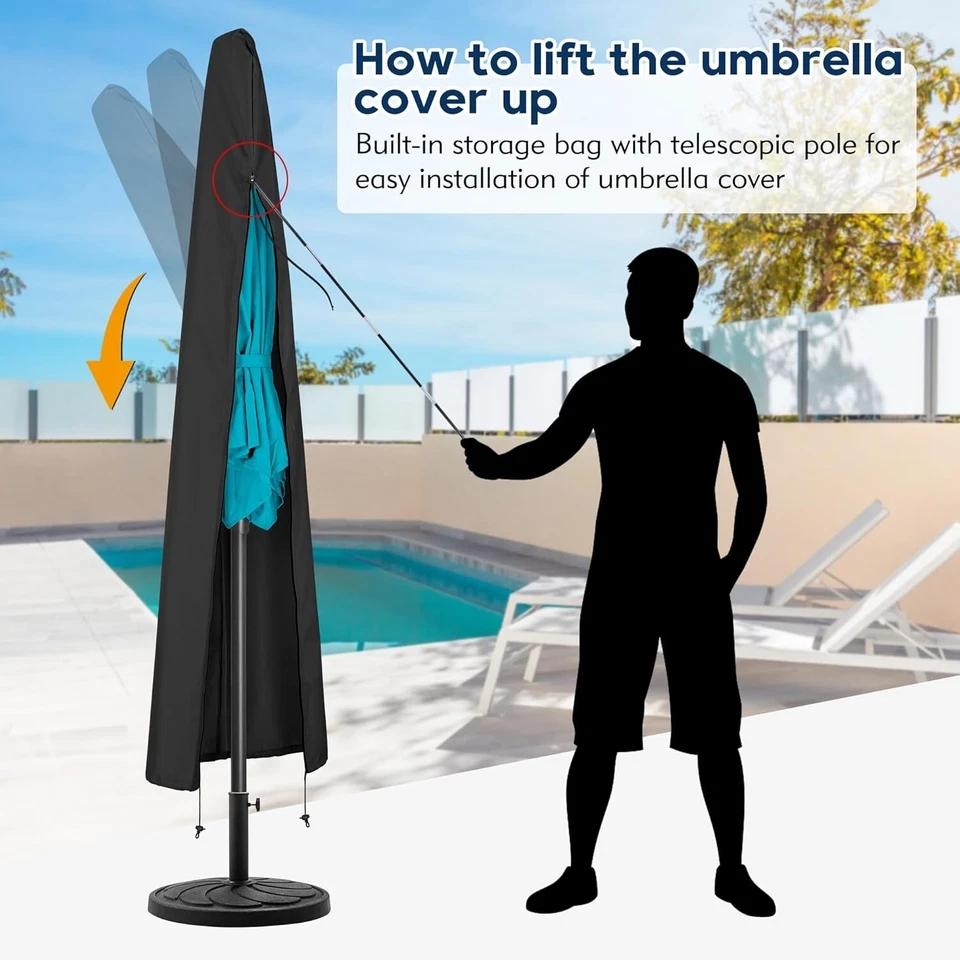 Fundas Para Sombreros De Jardín Impermeables Para Exteriores De 7.5 A 11 ft NUEVO Foto 4 de 4