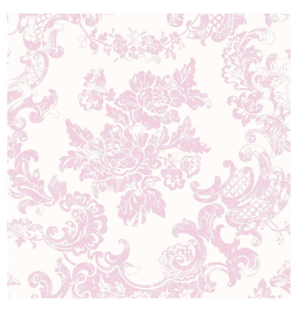 Crown Vintage Lace Marshmallow Pink Floral Feature Wallpaper M0756 for sale  online | eBay