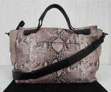 Rag & Bone Aston Fawn Python Leather Satchel
