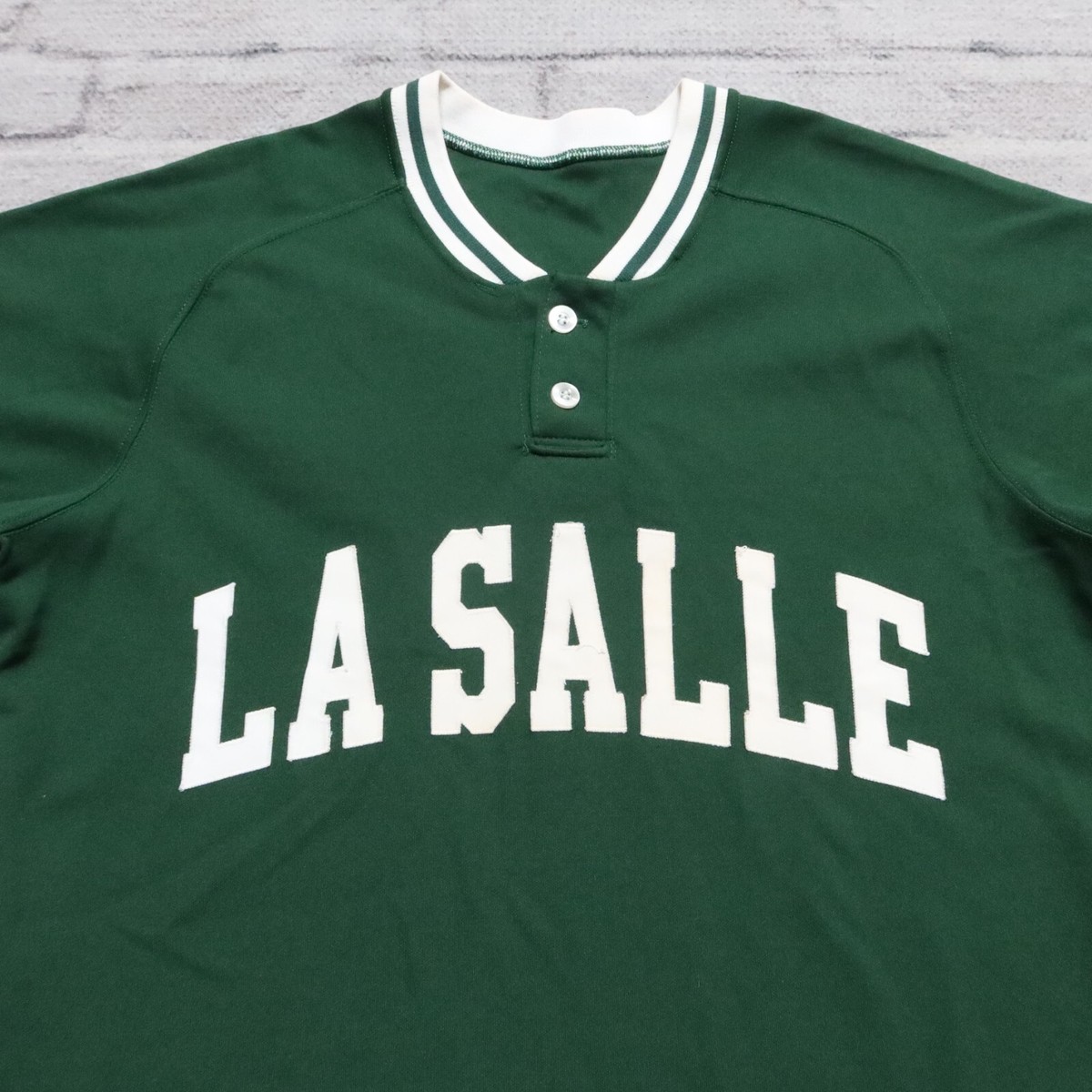 Vintage De La Salle Baseball Jersey Size 40 Champion Sewn Mesh Made in USA