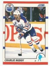 CHARLIE HUDDY 1990-91 SCORE CARD NEAR MINT+/NEAR MINT CONDITION