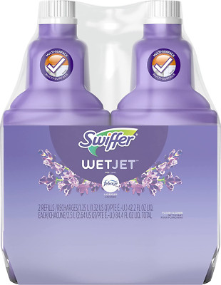 Wetjet Multi-Purpose Floor Cleaner Solution with Febreze Refill, Lavender Scent,