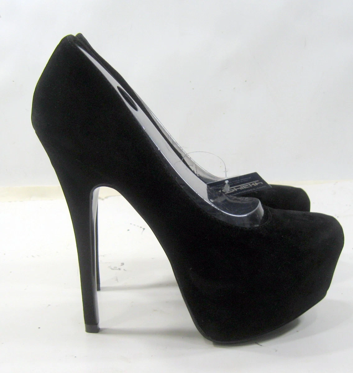 YSL Black Glitter Platform Heels sz 5 – Michael's Consignment NYC