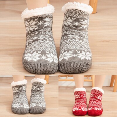 Warme Plüsch Hüttenschuhe Socken mit einzigartigen Mustern perfekt für Zuhause Komfort