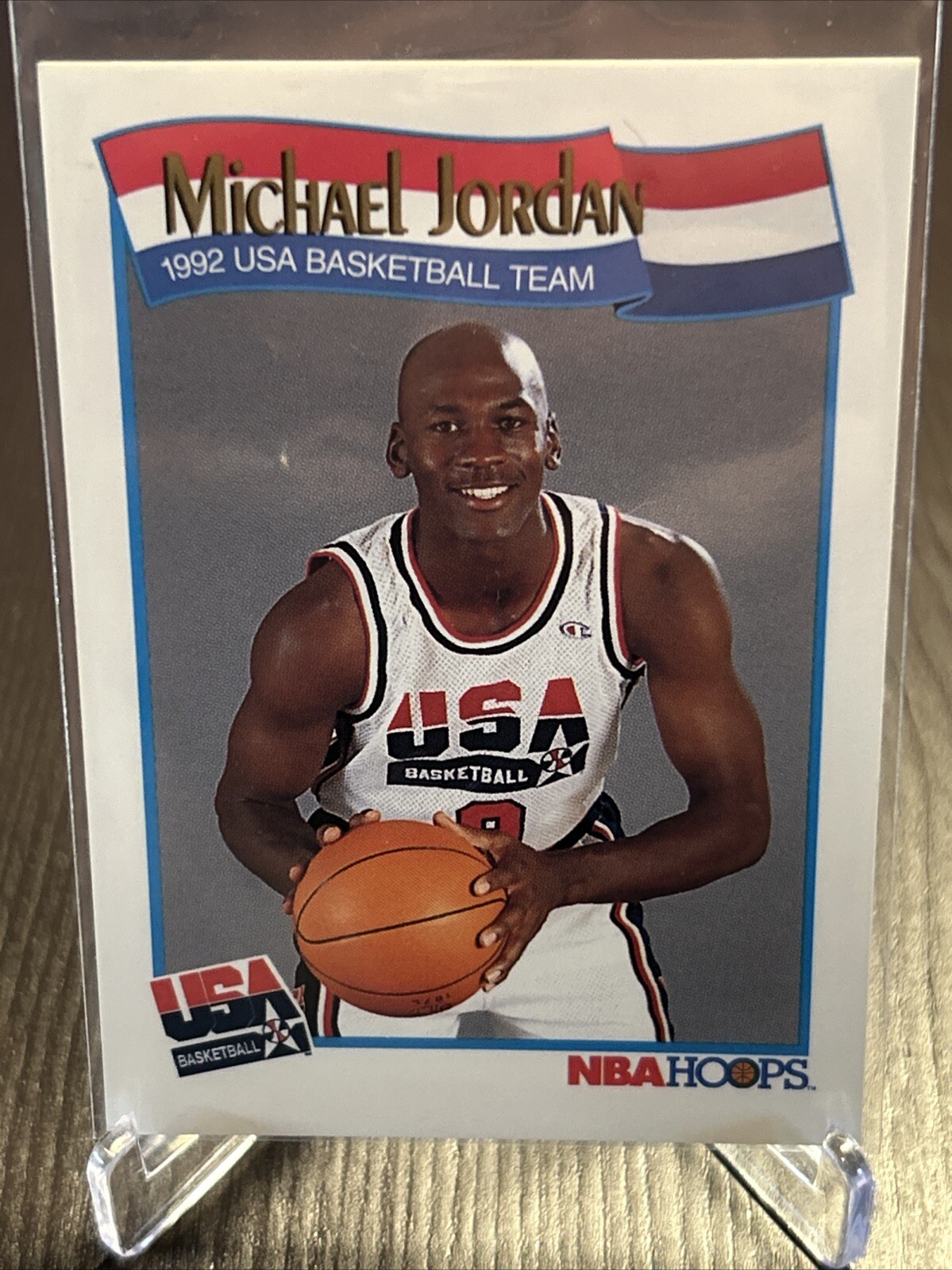 Michael Jordan Team USA Olympic Basketball 1991-92 NBA Hoops #579 USA