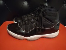 Nike Air Jordan 11 Retro 45 Space Jam 2016 378037-003 Black/White Concord Sz 12