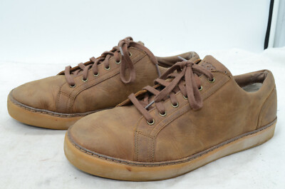 UGG Australia Kolman Sneakers Men's Sz 11 Leather Brown Laced Comfort Walking 