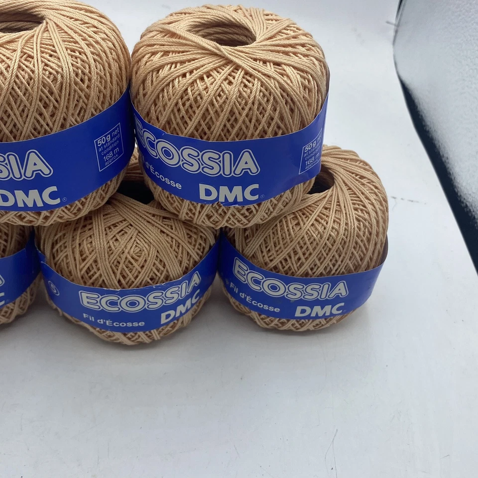 Lote de 7 Hilos Bordados Ecossia DMC 100% Algodón Hecho en Francia Beige/Naranja Foto 4 de 4