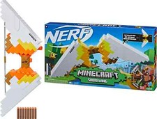 NIB NERF Minecraft Sabrewing Motorized Blaster Bow