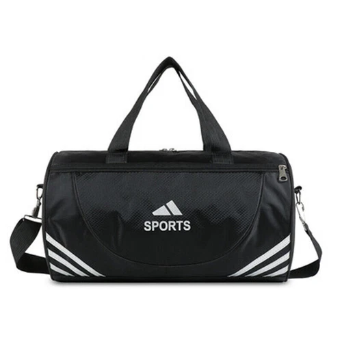 Large Sport Gym Tote Duffle Bag Mens Lady Travel Work Gear Bag Holdall Bag Black - Picture 1 of 5