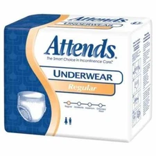 Attends Unisex Regular Absorbency Underwear Large 44'' - 58'' - Bag of 18