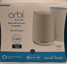 Netgear Orbi Mesh RBK50V-100NAS Smart Speaker Router Wifi System