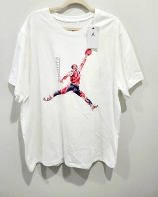NWT Nike Air Jordan Flight Essentials Graphic White T-Shirt Men s Sz XXL