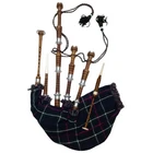 CC Highland Bagpipes Rosewood Silver Amounts/Scottish Bagpipes with Tutor Book
