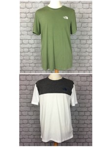 khaki green north face t shirt