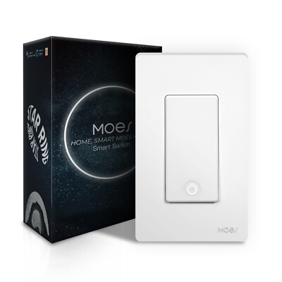 MOES 1/2/3/4 Gang WiFi Smart Light Switch Wall 3 Way Timer Alexa Google APP NEW