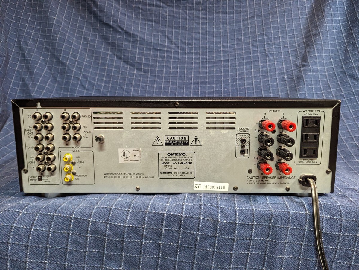 Onkyo Receiver A-RV401 Integrated Stereo Amplifier - Remote