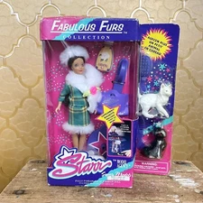 90s Starr Model Agency Taylor Doll w Perfume Fabulous Furs Pet Cat & Dog by JPI