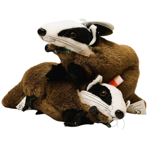 Badgey the Badger Coca-Cola Bean Bag International Collection r Czech Set of 2