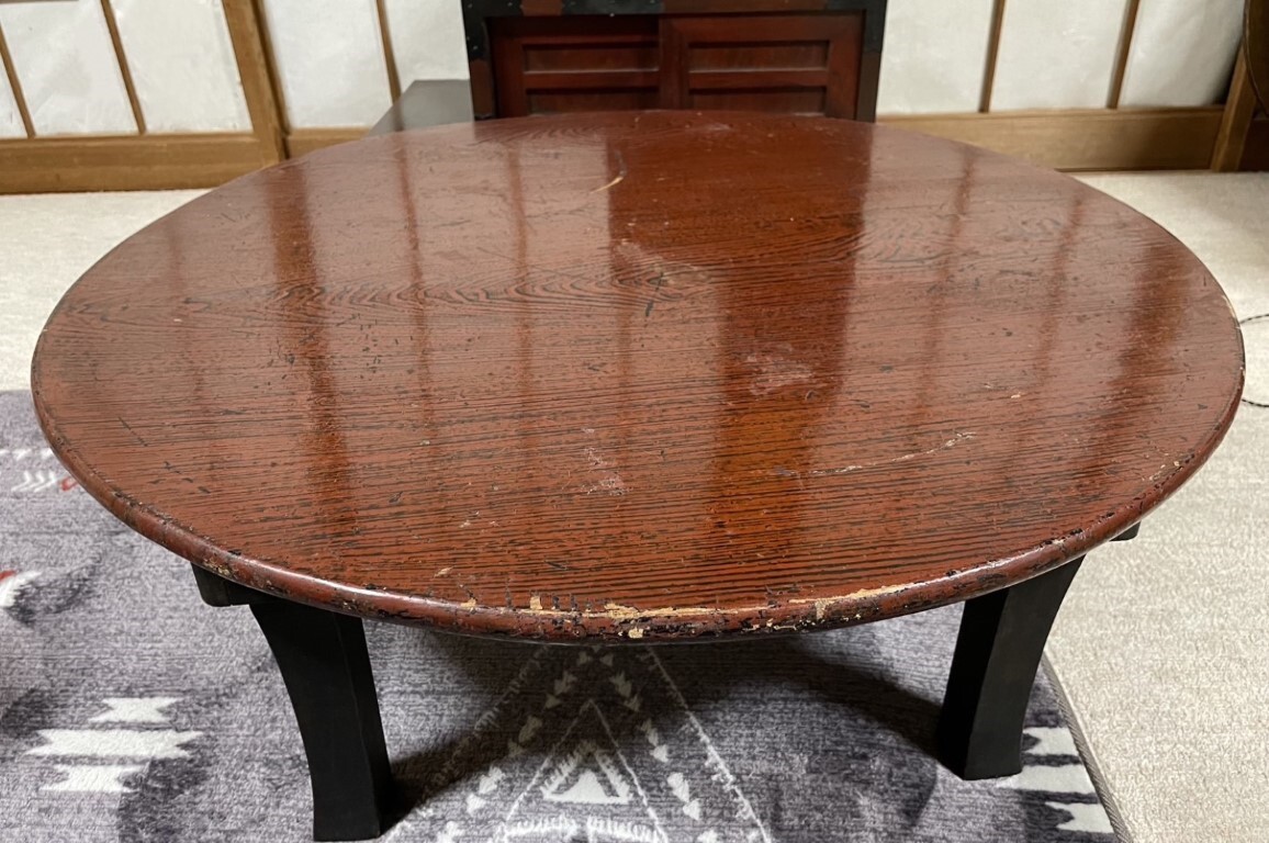 chabudaiさま専用ページ Japanese Vintage CHABUDAI low table SHOWA retro foldable Large W74