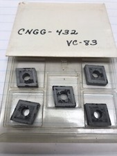 5 pcs.  CNGG432 VC83 VALENITE CERMET INSERT (loc stk)