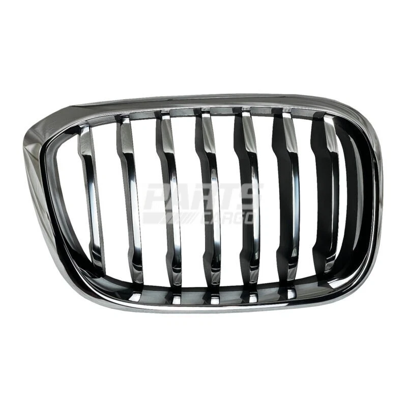 New Grille Plastic Chrome Frame With Black RH Fits 2018-2021 Bmw 