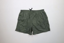 Vtg 90s Columbia Mens XL Faded Spell Out Lined Above Knee Shorts Baggies Green