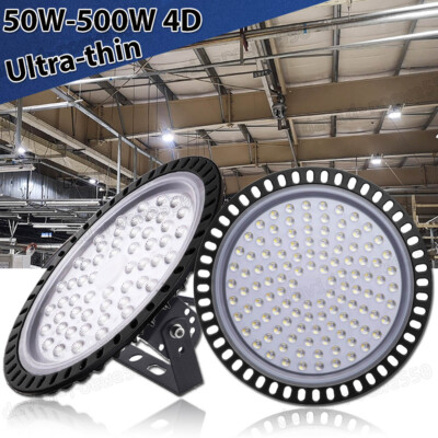 LED High Bay Light 500W 300W 200W 100W Watt Warehouse Led Shop Fixture UFO      