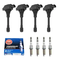 New Set of 4 Ignition Coil & NGK Spark Plug for Nissan Versa/ Versa Note 1.6L L4