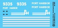 N Scale - Port Harbor Railroad SW1200 Conrail Inspired Decals