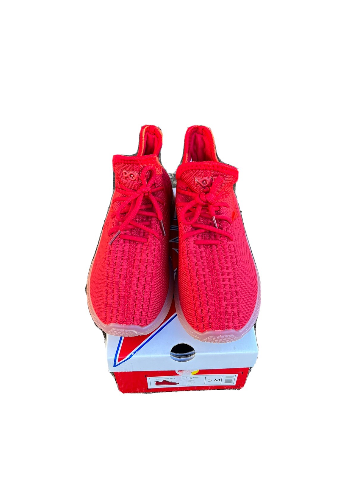 Scarpe PONY rosse ppb base grandi ragazzi taglia 5