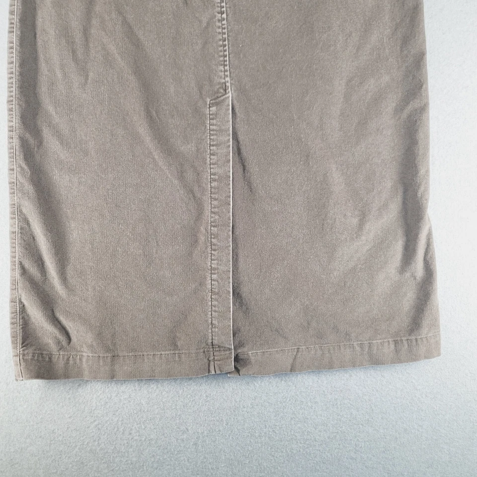 Maxi Falda Jill Pana Talla 14 Verde Oliva Elastizada Boho Bolsillos Clásicos Foto 3 de 4