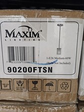 MAXIM, STAINLESS STEEL PENDANT LIGHT 90200FTSN, WE HAVE 9 AVAILABLE 