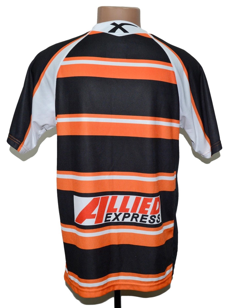 WEST TIGERS AUSTRALIA NRL RUGBY LEAGUE SHIRT X-BLADES SIZE S ADULT