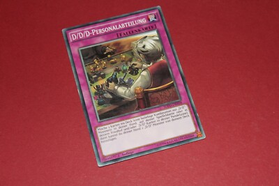 Yu-Gi-oh! Spielkarte ''deutsch'' D/D/D Personalabteilung - 1.Auflage