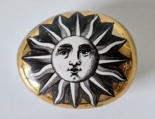 Fermacarte vintage Piero Fornasetti ciottoli - disegno sole - Made in Italy
