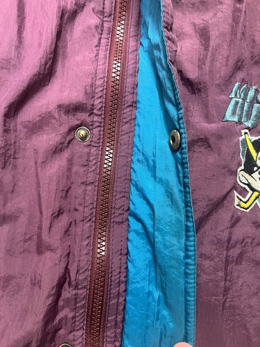 Vintage 90’s NHL Anaheim Mighty Ducks Competition Jacket *RARE* Size XL - Picture 5 of 8