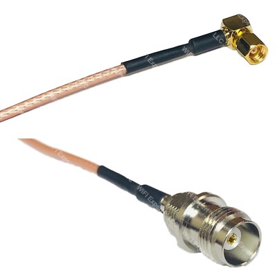 RG316 SMC Female Angle to TNC FEMALE RF Cable Rapid-SHIP LOT