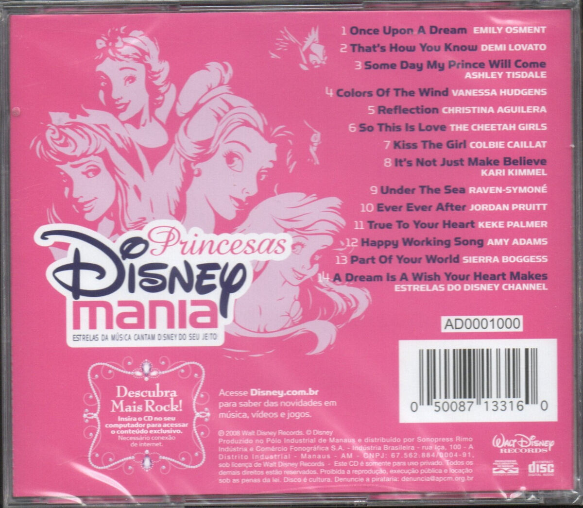 Cd de Computador Princesas Disney