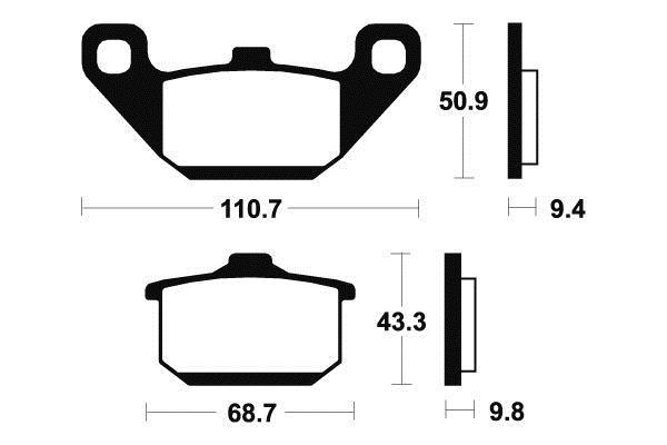 Plaquettes de frein avant KAWASAKI EN 500 VULCAN pour vos balades et roadtrips MF57