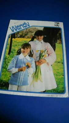 Wendy Child cardigan Knitting Pattern 1796