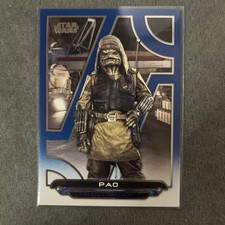 Star Wars: Galactic Files 2018 BLUE Parallel SINGLE Non-Sport Trading Card #RO13