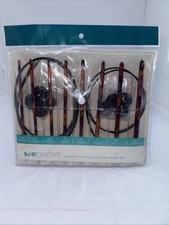 WeCrochet / Knit Radiant TunisianWood Crochet Hook 8 Set In Pouch New Unopened