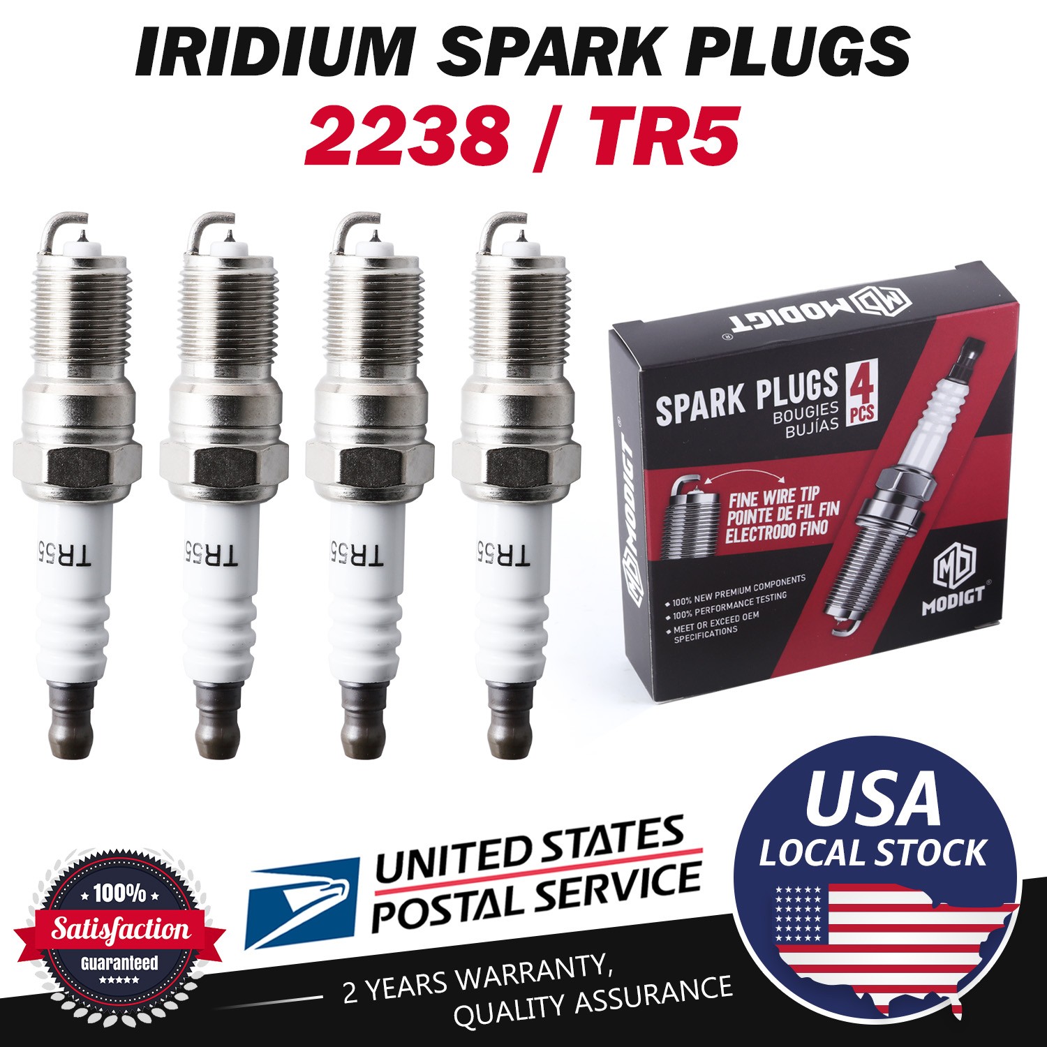 8Pcs NEW Fit NGK Spark Plugs OEM 2238 TR5 BN3249 For Chevrolet Express 2500 GMC