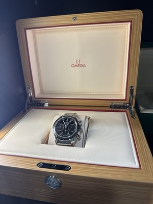 OMEGA Speedmaster Co-Axial Chronometer Chronograph Black Dial Steel Box/Papers