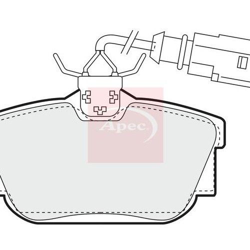 APEC Brake Pad Set, disc brake PAD1158