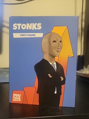 OG YouTooz Stonks Vinyl Figure Meme #21 RARE SOLD OUT